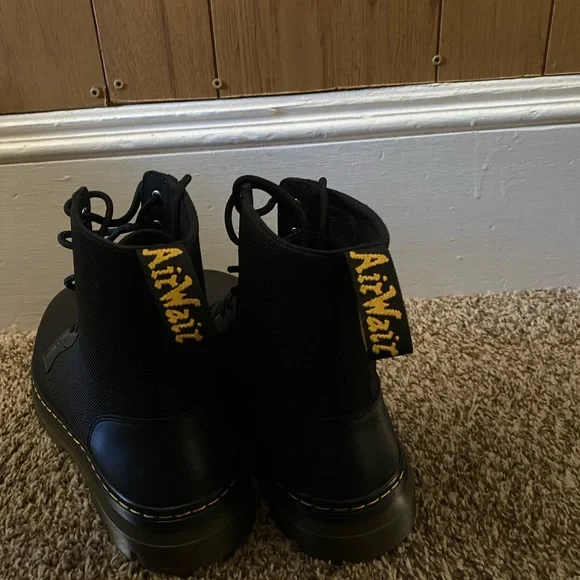 Dr. Martens Black Canvas Men's Boots - Picture 3 of 9